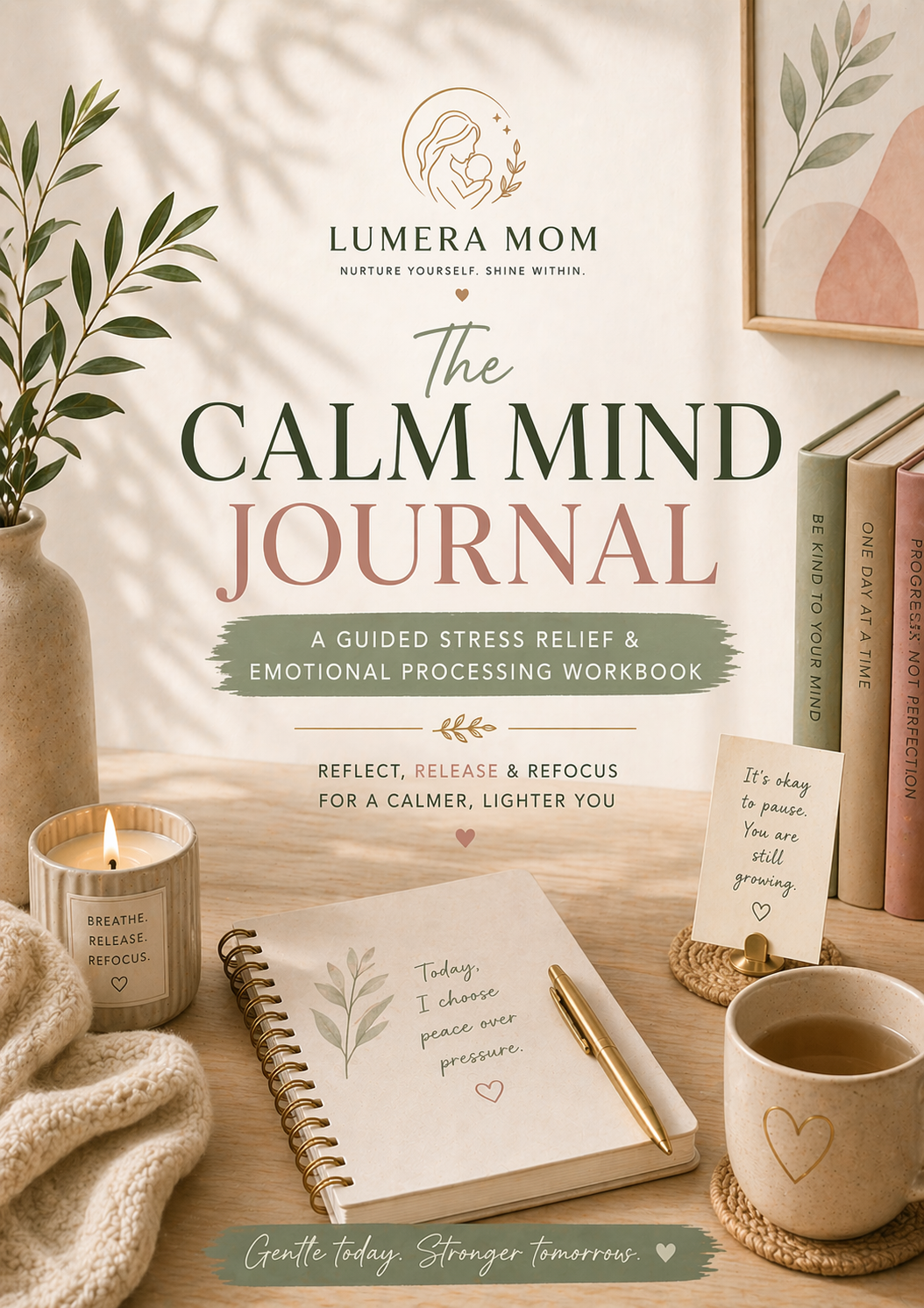 The Calm Mind Journal: A Guided Stress Relief & Emotional Processing Workbook