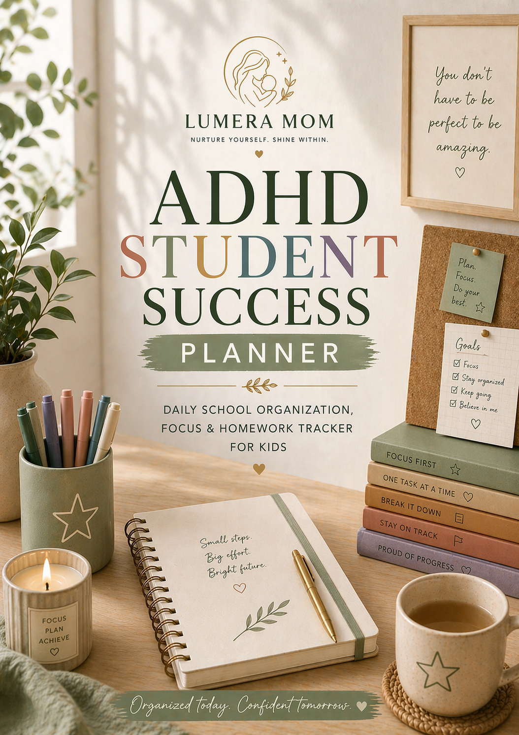 ADHD Student Success Planner: Daily School Organization, Focus & Homework Tracker for Kids